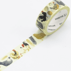 A roll of washi tape with cats on it.