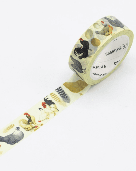 A roll of washi tape with cats on it.