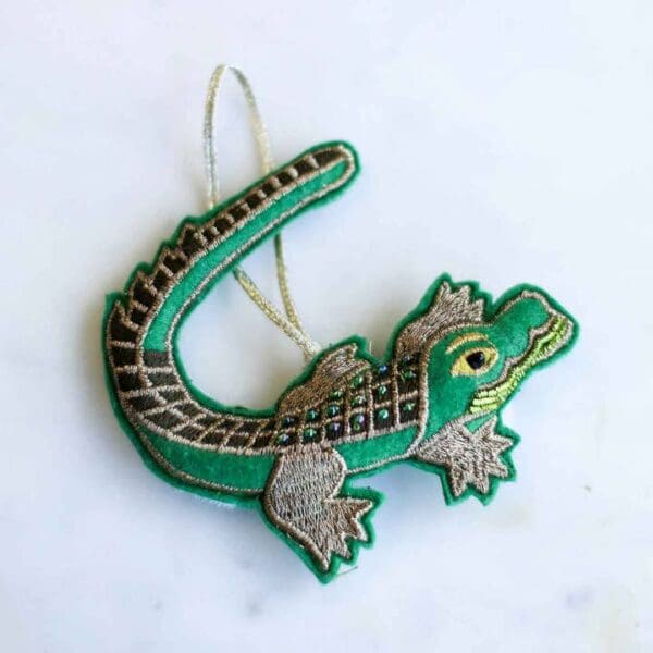 Gator Beaded Ornament - Image 2