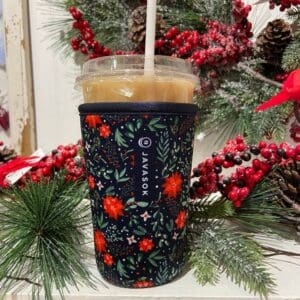 JavaSok holiday coffee sleeve.