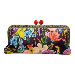 Kiki & Syds Cell Phone Clutch - Floral Plum