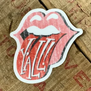 Y'all Rocker Tongue - Sticker