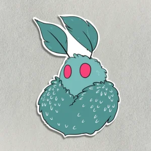 Salt Birch Cute Spooky Lunar Mothman Sticker