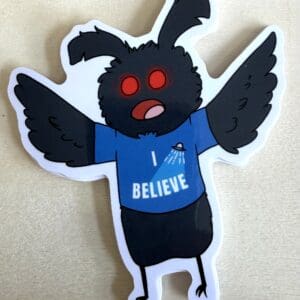Salt Birch I Believe Conspiracy Mothman Sticker