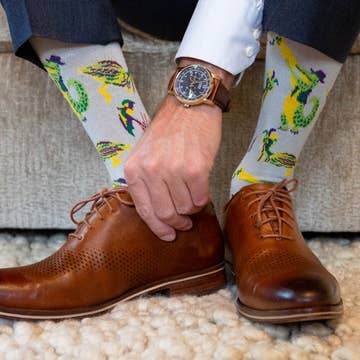 The Royal Standard Men's Mardi Gras Band Socks