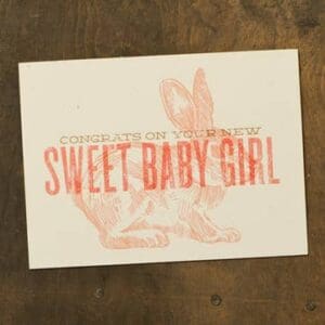 Southern Fried Design Barn: Sweet Baby Girl Card