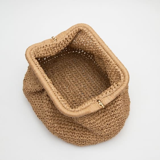 Bila Hinge Straw Clutch Bag - Image 3