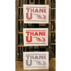 Hatch Show Print: Thank U Card